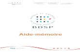 Aide-mémoire - HESGE...Aide-mémoire 2 La BDSP ® (Banque de données en santé publique), est un réseau documentaire d'informations en santé publique dont la gestion est assurée