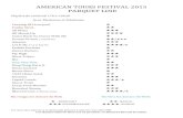 AMERICAN TOURS FESTIVAL 2015 PARQUET LINEwildhorses37.e-monsite.com/medias/files/playlist... · 2015. 6. 2. · AMERICAN TOURS FESTIVAL 2015 PARQUET LINE En rouge, les danses de Rob