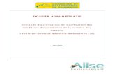 Dossier administratif - Seine-Maritime · DOSSIER ADMINISTRATIF Demande d’auto isation de modification des conditions d’exploitation de la ca iè e des Sablons à Yville-sur-Seine