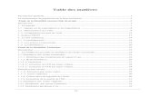 Table des matières · Table des matières Introduction générale..... 1 La connaissance du patrimoine de la flore tunisienne ... Tableau 1: Superficie des aires protégées des