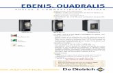 Feuillet technique EBENIS, QUADRALIS · 2019. 10. 30. · Les poêles à bois de la série EBENIS sont des poêles cylindriques, non hydrauliques en acier. De design contemporain,