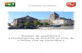 « Petite Cité de Caractère - Pleaux · toponymes voisins (Pessines en Charente maritime, Pessine près de Valloires, Pessat dans le Puy de Dômes, Pessan dans le Doubs, Pezinac