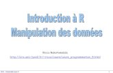 Ricco Rakotomalala ricco/cours/cours …eric.univ-lyon2.fr/~ricco/cours/didacticiels/R/... · 2012. 8. 7. · R.R. – Université Lyon 2 2 R est un langage de pogammation. L’ojet