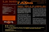 La lettre de septembre 2014 l’AMG numéro 7 · 2020. 6. 24. · La lettre de l’AMG septembre 2014 – numéro7 3 des techniques), mais elle freinera l’augmentation des primes,