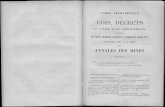 DES LOIS, DÉCRETSannales.ensmp.fr/articles/TABLE_1852_1861/69-72.pdf · gisements aurifères à la Guyane française ; VI, 611. = Du 28 mai 1858, portant autorisation de la société