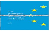 7 e 200 embr Les politiques des langues en Europe€¦ · Ländern’ont autorité pour légiférer sur l’usage de la langue dans les domaines du commerce, de la consommation et