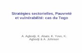 Stratégies sectorielles, Pauvreté et vulnérabilité: cas du Togo · 2018. 5. 2. · ménages pauvres vulnérables, ménages pauvres non vulnérables, ménages non pauvres vulnérables,