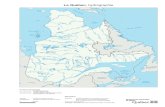 Le Québec, hydrographie - Encyclopédie du patrimoine culturel de … · Le Québec, hydrographie Conique de Lambert avec deux parallèles d’échelle conservée (46 et 60 )ee Projection