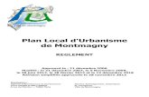 REGLEMENT · REGLEMENT Ville de Montmagny – Règlement du Plan Local d’Urbanisme – décembre 2018 4 ARTICLE I - CHAMP D’APPLICATION TERRITORIAL DU PLAN Le présent PLU s’applique