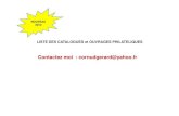 NOUVEAU 2012 - WordPress.com · 2012. 1. 7. · Contactez moi : cornudgerard@yahoo.fr LISTE DES CATALOGUES et OUVRAGES PHILATELIQUES NOUVEAU 2012