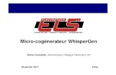 Micro-cogénerateur WhisperGenenergie.promes.cnrs.fr/IMG/pdf/05-4_-_Dante_Carosella... · 2016. 1. 8. · Le gaz naturel a une teneur faible en CO2 la chaleur produite par le moteur