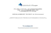 PLAN LOCAL D’URBANISME DE LA COMMUNE DE LARMOR-PLAGE RÈGLEMENT ÉCRIT et Annexes · 2020. 7. 15. · Règlement écrit – PLU de Larmor-Plage - 11 - ARTICLE 4 ADAPTATIONS MINEURES