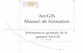 ArcGIS Manuel de formation · 2008. 12. 5. · Comparaison ArcView 3 / ArcView 8 - 1 ArcView 3 possède une seule application et une interface multi-documents, exploite des projets