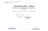 Système de jaugeage de réservoir Instructions spéciales de sécurité ATEX · 2020. 2. 28. · 1.1 Instructions de sécurité • Le jaugeur REX 3900 doit être installé par un