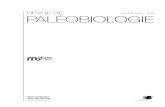 REVUE DE VOLUME 35 (2) – 2016 PALÉOBIOLOGIE · 2020. 4. 15. · Revue de Paléobiologie, Genève (décembre 2016) 35 (2) : 459-490 ISSN 0253-6730 Revue historique des premières