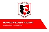 FRANKLIN RUGBY ALUMNI · PDF file 2016. 2. 9. · Saison 2015 / 2016 Projet de partenariat Franklin Rugby Alumni 4 Franklin Rugby Alumni a été créée en avril 2007 par trois élèves