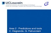 Area 2 : Predictions and tools C. Degrande, G. Petrucciani · 2020. 10. 22. · Area 2 : Predictions and tools C. Degrande, G. Petrucciani Institut de recherche en mathématique et