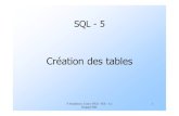 SQL - 5 - pub.roinfo.cs.pub.ro/frbd/sgi/SQL5-fr.pdfdes données (LDD) en ce qui concerne: Les types de données pour les colonnes F. Radulescu. Cours: FILS - SGI - Le langage SQL 4