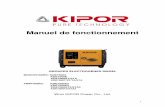 Kipor, KPC - Manuel de fonctionnement...2 PRÉFACE Nous vous remercions d’avoir porté votre choix sur nos groupes électrogènes KIPOR. Ce manuel contient les instructions d’utilisation