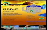 CAMEROV HDD-E - 4 Pages · 2018. 10. 4. · • Boîtier HDD-E ®© ( L x P x H = 250 x 180 x 115 mm - Poids : 1,9 kg ) • Poids chariot / règle : 15 kg Batteries additionnelles