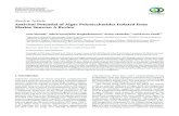 Review Article Antiviral Potential of Algae Polysaccharides ...Marine Sources: A Review AzinAhmadi, 1 SoheilZorofchianMoghadamtousi, 2 SazalyAbubakar, 1 andKeivanZandi 1,3 Department