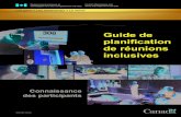 Guide de planification de réunions inclusives · 2019. 5. 16. · Guide de planification de réunions inclusives (Also published in English under the title Guide to Planning Inclusive