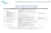 Tuberculose de l’adulte - SPLFcep.splf.fr/wp-content/uploads/2020/12/item_159... · Item 159 (ex-item 155) Tuberculose de l’adulte Rang Rubrique Intitulé Descriptif ... formation