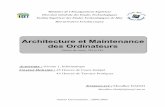 Architecture et Maintenance des Ordinateurs ISET-SFAX 1 PLAN DU COURS: ARCHITECTURE ET MAINTENANCE DES