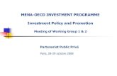 MENA-OECD INVESTMENT PROGRAMME Investment Policy and Promotion · 2016. 3. 29. · I. Bref Aperçu Historique : Au Maroc, l’histoire de la concession a connu plusieurs phases: Acte