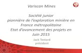 Stratégie et outils de Variscan Mines · 2016. 5. 22. · La Charte Variscan Mines •Le souci de l’environnement • L’exploration • L’exploitation • L’après exploitation