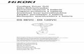 DS 9DVC DS 12DVC - HiKOKI · 2020. 11. 25. · Ne pas jeter les appareils électriques dans les ordures ménagères! Conformément à la directive européenne 2002/96/EG relative