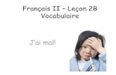 Français II – Leçon 2B Vocabulaire · 2019. 7. 25. · Français II – Leçon 2B Vocabulaire Author: CCSD Created Date: 4/23/2018 3:08:08 PM ...