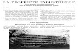 La Propriété Industrielle - WIPO · 2014. 1. 24. · LA PROPRIÉTÉ INDUSTRIELLE Revue mensuelle du Bureau international pour la protection de la propriété industrielle, à Berne
