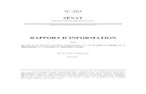 N° 263 - Senat.fr · 2011. 2. 1. · N° 263 SÉNAT SESSION ORDINAIRE DE 2010-2011 Enregistré à la Présidence du Sénat le 26 janvier 2011 RAPPORT D´INFORMATION FAIT au nom de