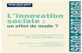 L’innovation sociale - Seine-Saint-Denis...2015/11/09  · au Conseil départemental d’Ille-et-Vilaine Valérie Guillaumin, UNCCAS Alice Sorel, fondation MACIF sur l’innovation