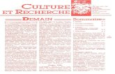 Culture et recherche n°07, mai-juin-juillet 1986 · 2011. 1. 25. · CULTURE ET RECHERCHE ~u 7 mai, juin, juillet 1986 ministère de la culture et de la communication rumeil dt la