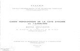 O. R. S. +. O. M. · 2013. 10. 16. · o. r. s. t. o. m. instltut d'enseignement et de recherches tropicales adiopodoumé (côte d'ivoire) carte pedologique de la cote d'ivoire au