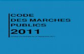 CODE DES MARCHES PUBLICS 2011static.marchespublicspme.com/file/documents/CMP-2011...Code des Marchés Publics – Version consolidée au 16 septembre 2011 – 3 Section 2 : Définition