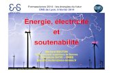Énergie, électricité et soutenabilitéacces.ens-lyon.fr/acces/formation/formasciences/...Avec une technologie au silicium polycristallin (rendement de 14%), il faut : 50 TWh solaires,