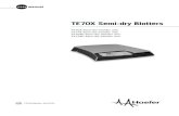 TE70X Semi-dry Blotters · 2012. 10. 17. · tions de livraison n’est valable que si le produit a été installé et utilisé conformément aux instructions fournies par Hoefer,