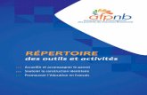 RÉPERTOIRE - Accueil · 2018. 11. 14. · de connaissances avec les services de garde éducatifs francophones. La stratégie J’imagine a entre autres permis le développement d’outils