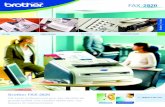 FAX- 2820Brother FAX-2820 Fax Laser professionnel pour des résultats de grande qualité. Une solution idéale pour vos besoins en communication.
