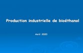 Production industrielle de bioأ©thanol 2020. 5. 15.آ  Fermentation أ©thylique Sucres fermentescibles