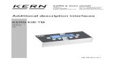 Additional description interfaces - KERN & SOHN · 2018. 3. 1. · KIB-TM-ZB-e-1811 17 . 5 Bluetooth (Option) Wireless data transmission over a short distance between devices is possible