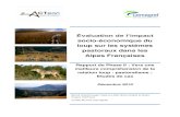 socio-économique du loup sur les systèmes pastoraux dans les Alpes Françaises … · 2018. 8. 13. · Évaluation de l’impact socio-économique du loup sur les systèmes pastoraux