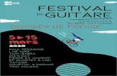DOSSIER DE PRESSE - Aucamville · 2020. 1. 21. · Le Festival de Guitare d’Aucamville et du Nord Toulousain célèbrera en 2020 sa 28ème édition ! Les sept communes partenaires