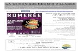 Foyer culturel de Doische a.s.b.l - LA CHRONIQUE DES D VILLAGES · 2016. 3. 24. · Pour sa section boulangerie-pâtisserie, l’EFT Charlemagne recherche des stagiaires. Pour tous
