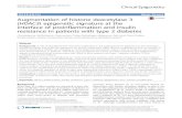 Augmentation of histone deacetylase 3 (HDAC3) epigenetic …... · 2017. 8. 27. · sured using Hitachi-912 Autoanalyser (Hitachi, Mannheim, Germany). The intra- and inter-assay co-efficient