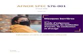 AFNOR SPEC S76-001 - LNE · 2020. 6. 4. · AFNOR SPEC S76-001 - 6 - AFNOR SPEC S76-001 - 7 - Avant-propos En France, dans le contexte de l’épidémie de COVID-19, les pouvoirs