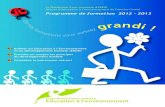 Programme de formation 2012 - 2013€¦ · CPIE de la Bresse du Jura Arlay (39) 03 84 85 12 75 cpie.bresse.jura@free.fr OBJECTIFS Connaître la notion de développement durable, ses